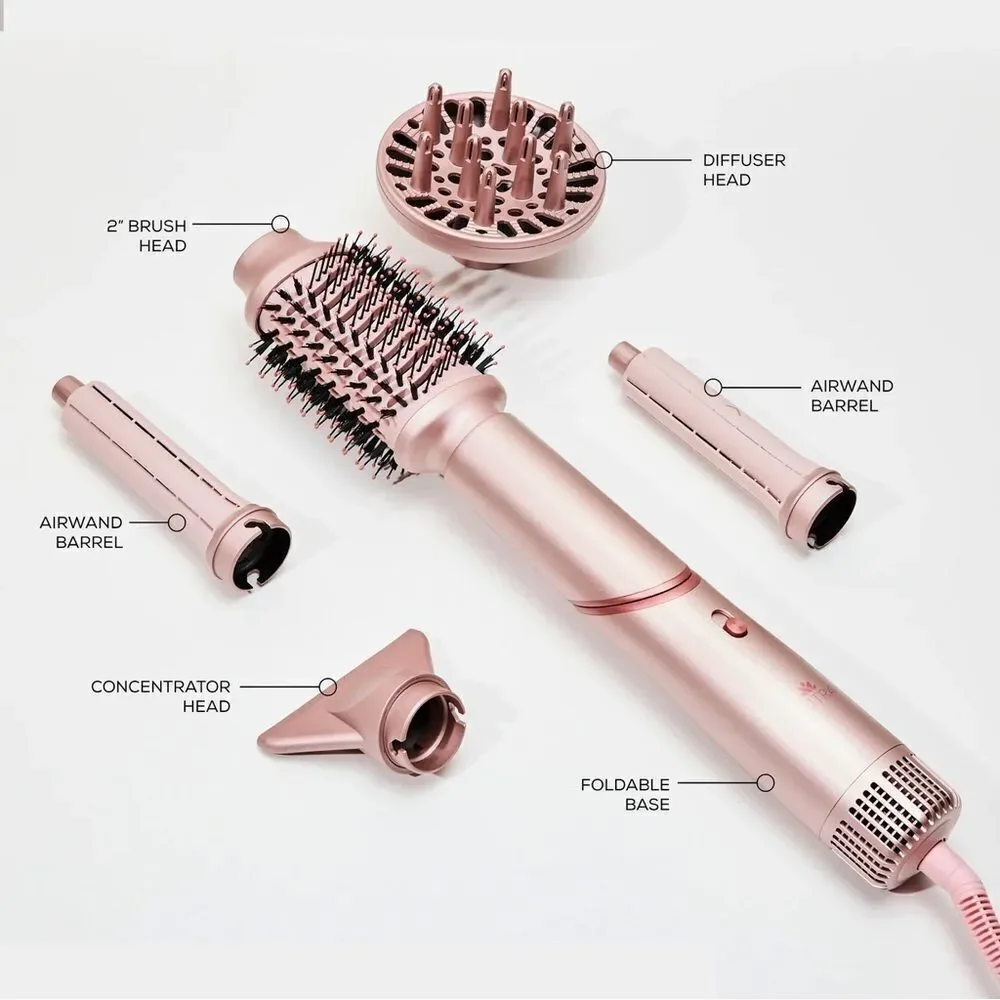 SUTRA AERO Styler NEW IN BOX Pink dryer, diffuser, brush, curler
